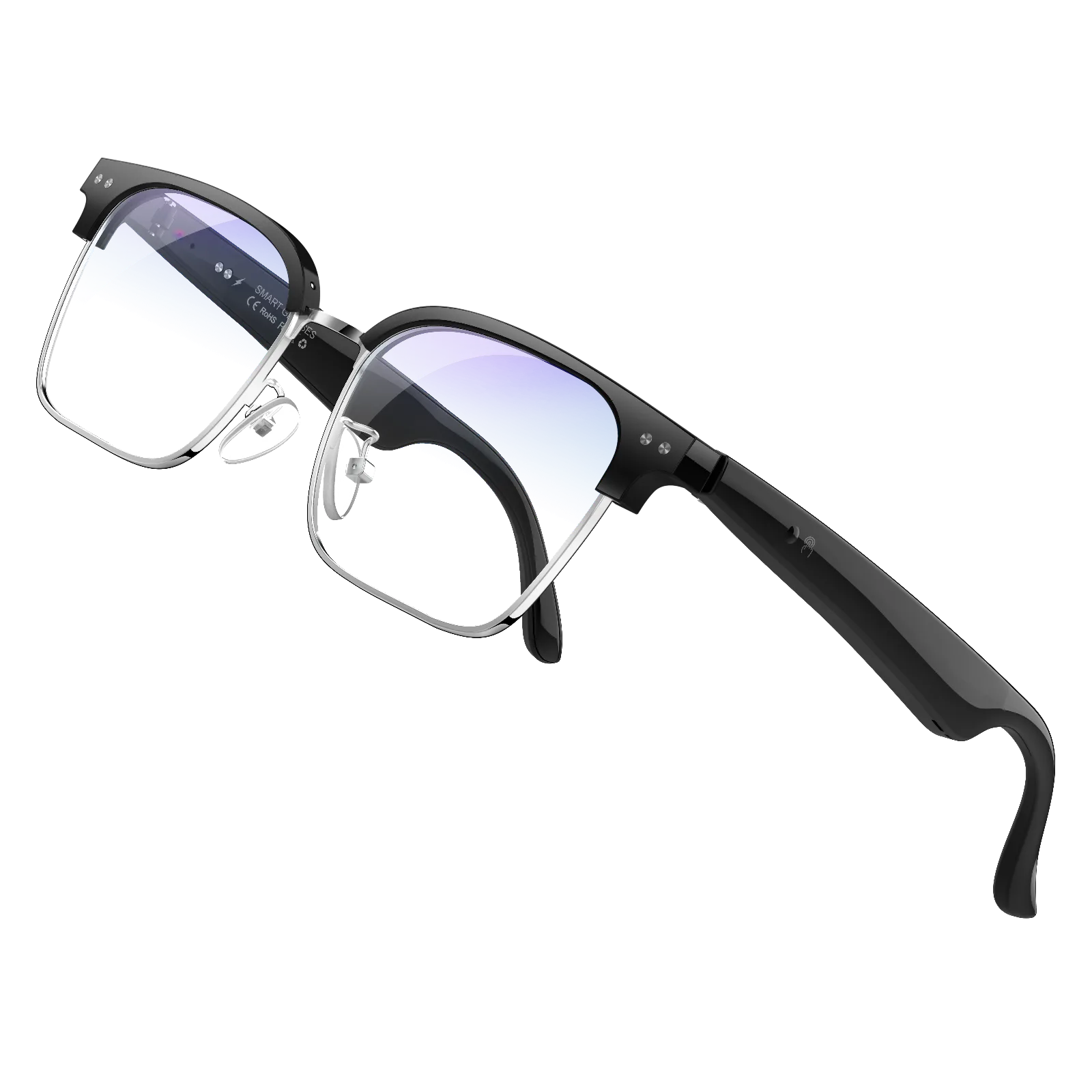 W100D AI-Enhanced Wireless Smart Glasses featuring Live Translation and Sophisticated Capabilities