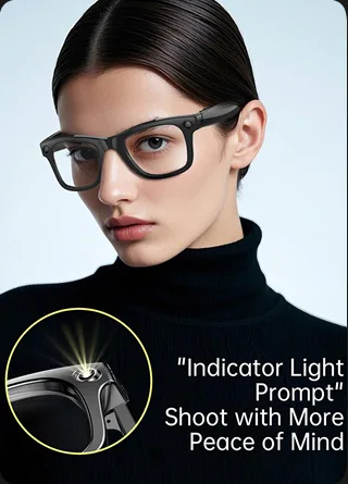 W100D AI-Enhanced Wireless Smart Glasses featuring Live Translation and Sophisticated Capabilities