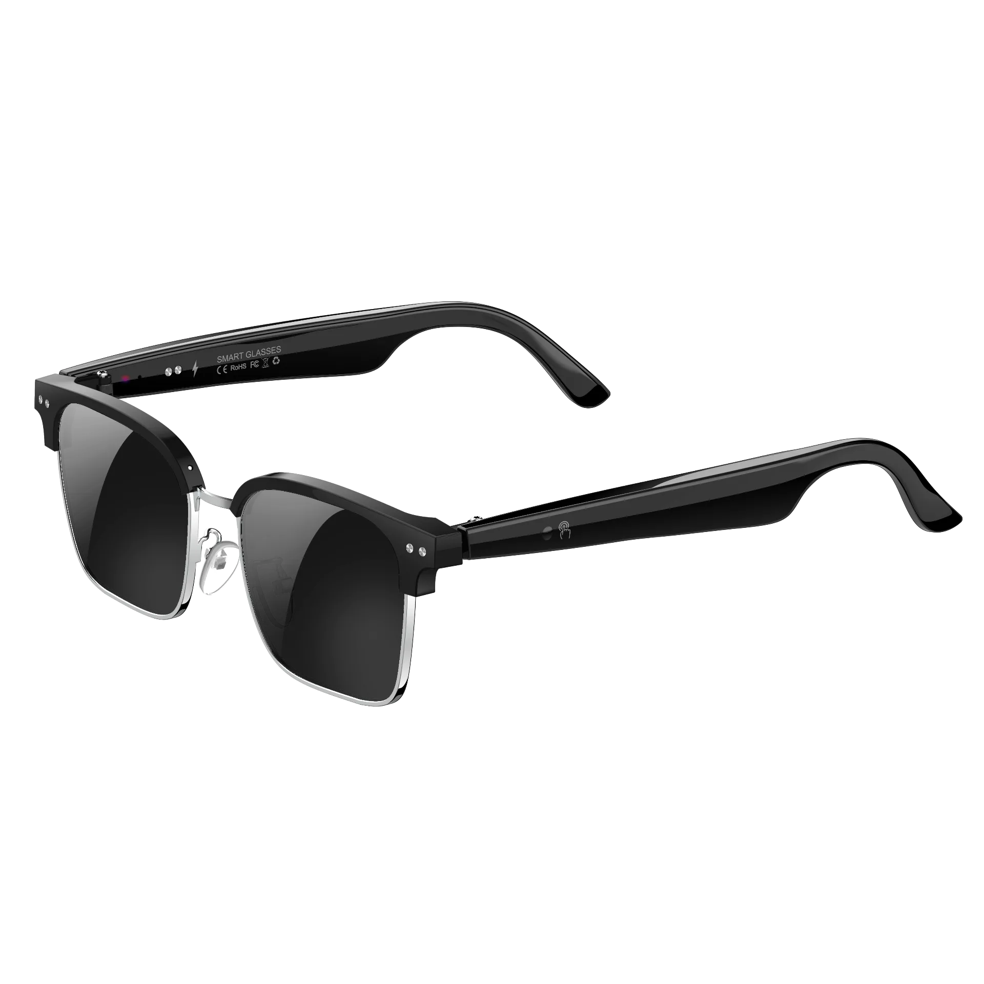 W100D AI-Enhanced Wireless Smart Glasses featuring Live Translation and Sophisticated Capabilities