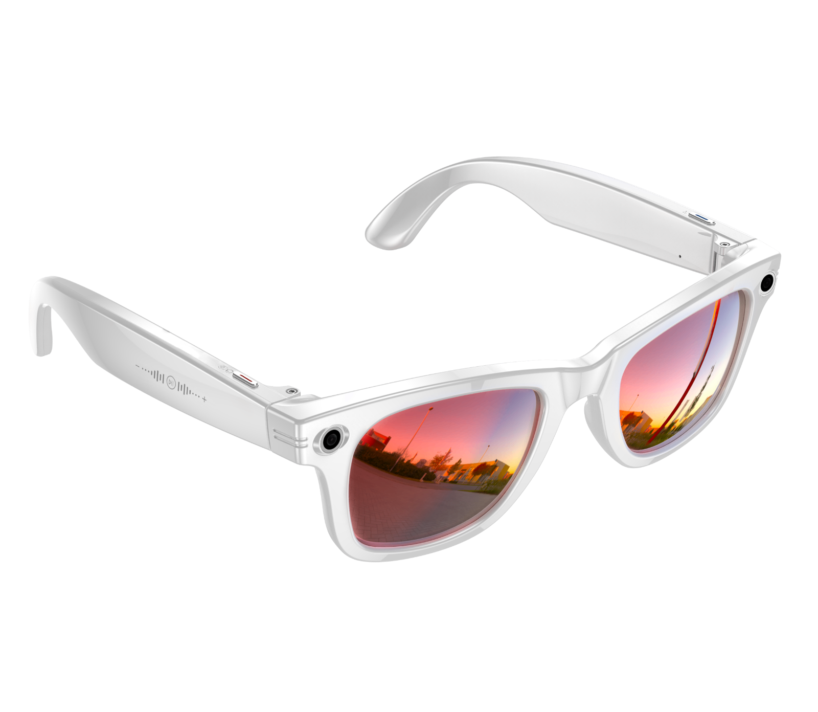 W620 All-in-One Replaceable Lens AI Camera Glasses, Slide-Touch, IP65 Waterproof, for Education/Adventure Shooting