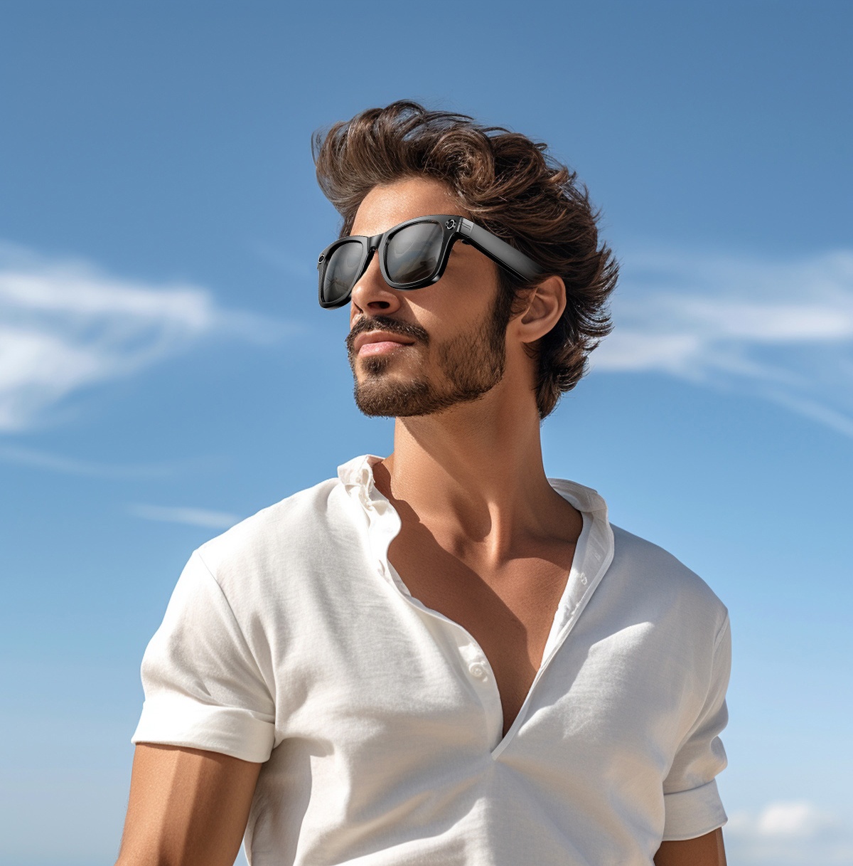 This AI Smart Glasses Packs a 32MP Camera, Voice Assistant & Bluetooth Headphones – All on Your Face!